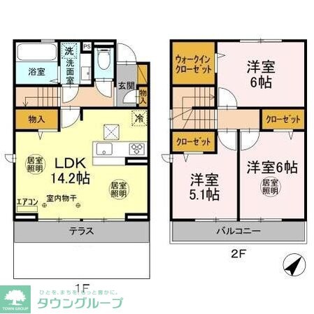 セレシア A棟の物件間取画像